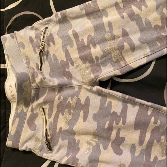 girls camo jeggings